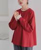 Titibait Flare Silhouette Knit Pullover AZXP3159 Small Red Women's