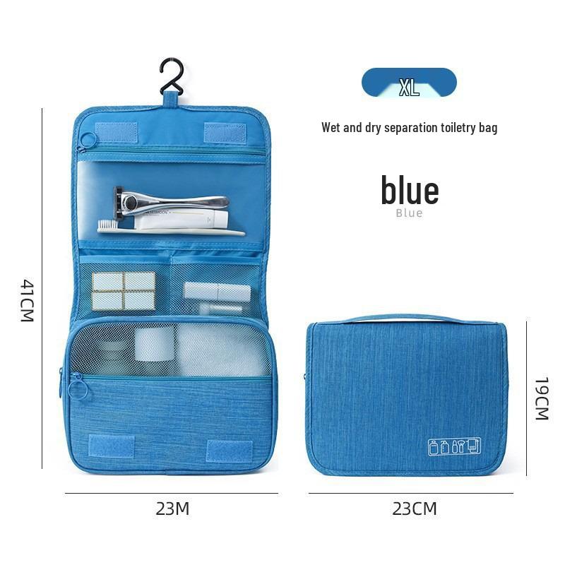 Korean Waterproof Toiletry Bag - Large Capacity, Portable, Hanging, Unisex Travel Cosmetic Organizer.