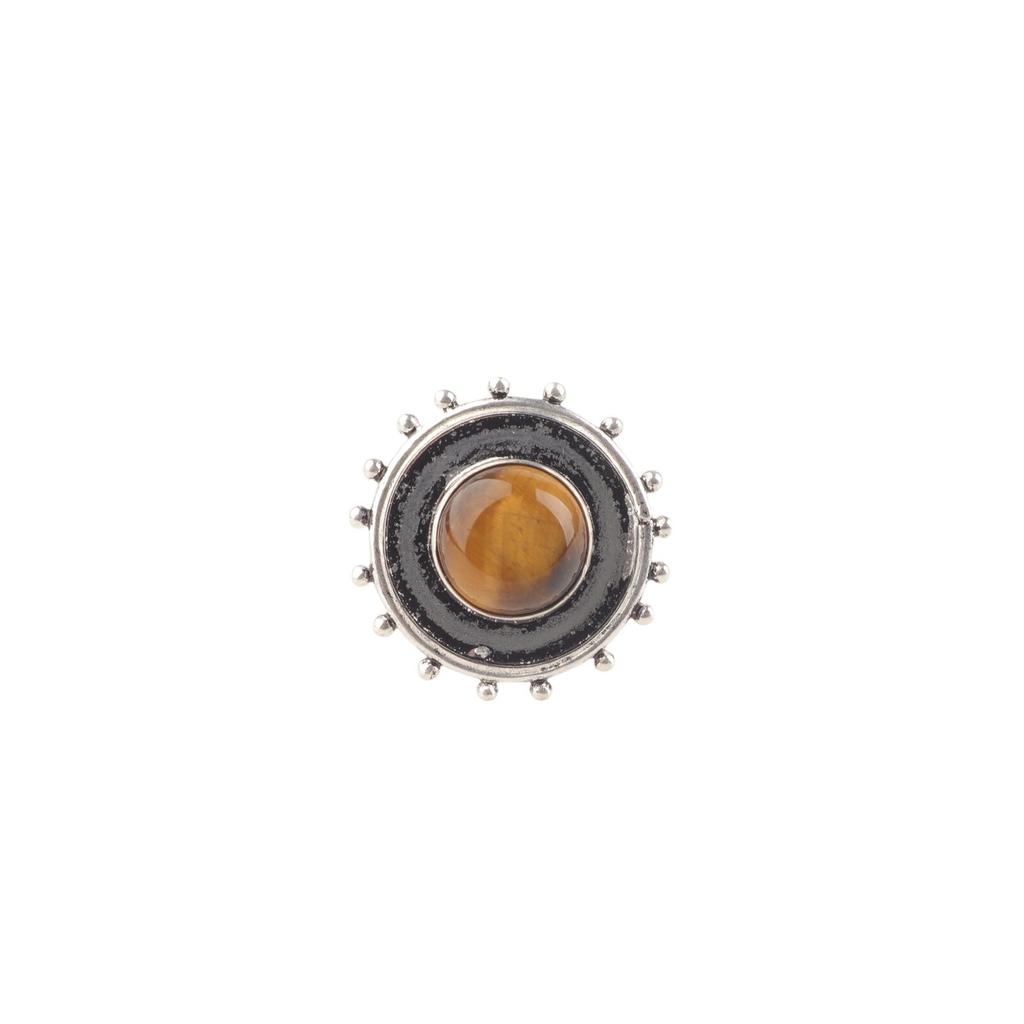 Natural Yellow Tiger Eye Gemstone 925 Sterling Silver Jewelry Handcrafted Ring RR-49-25