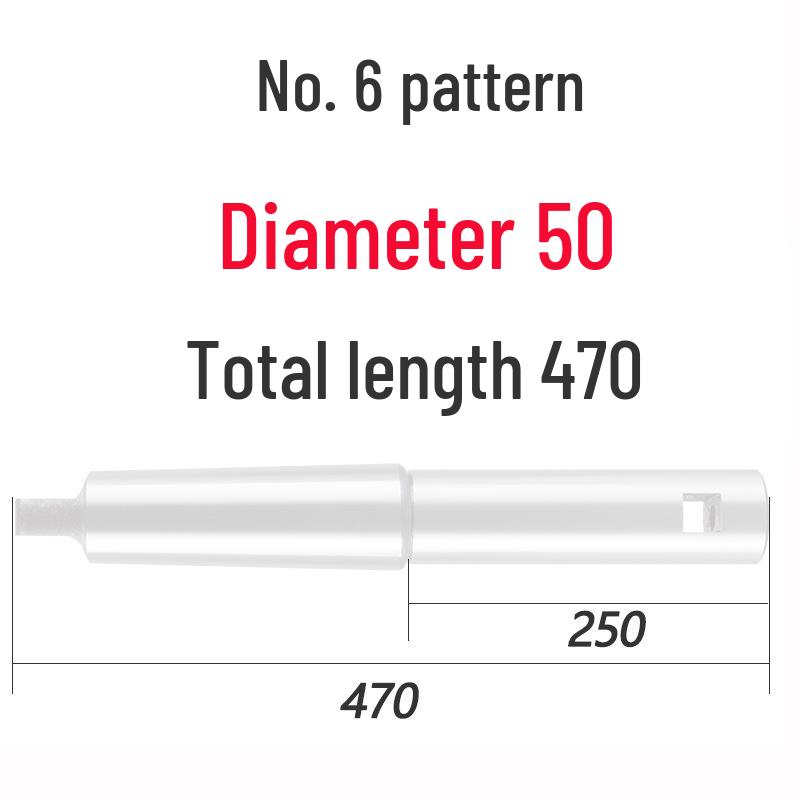 Morse Taper No. 6 Boring Bar, Diameter 30-80, Total Length Options 420-720