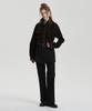 Jenyujeu Layered Skirt Bootcut Pants - Black