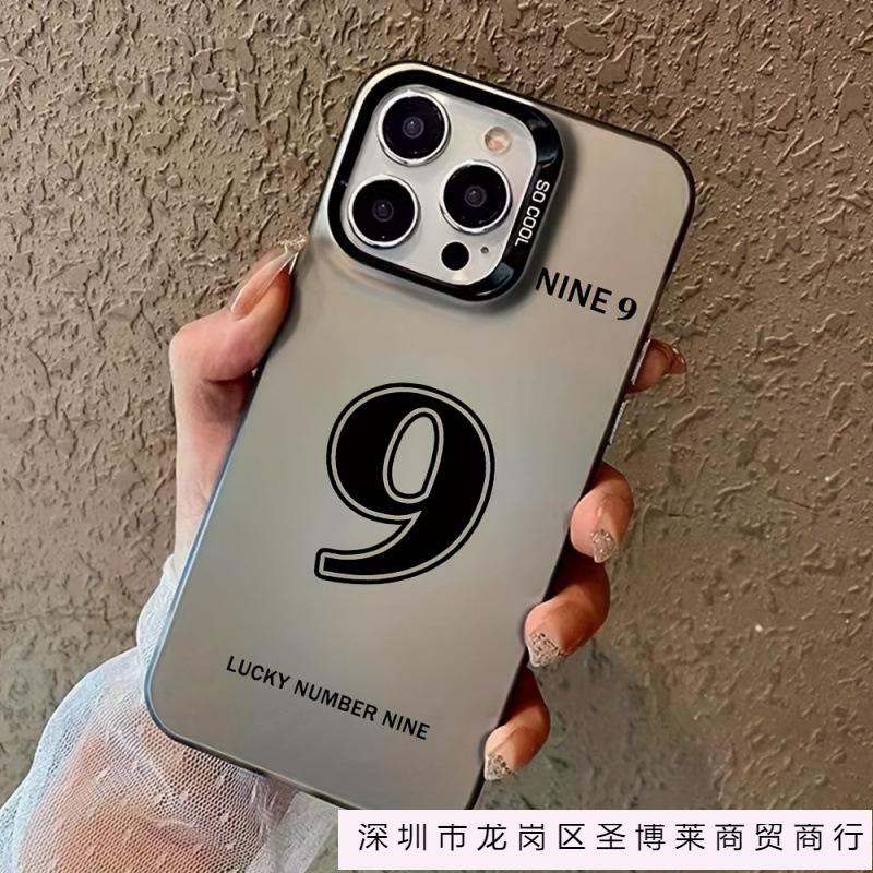 Lucky number applies to Apple 16 mobile phone case iPhone15promax color silver 13/14 new 11Pro hard XS