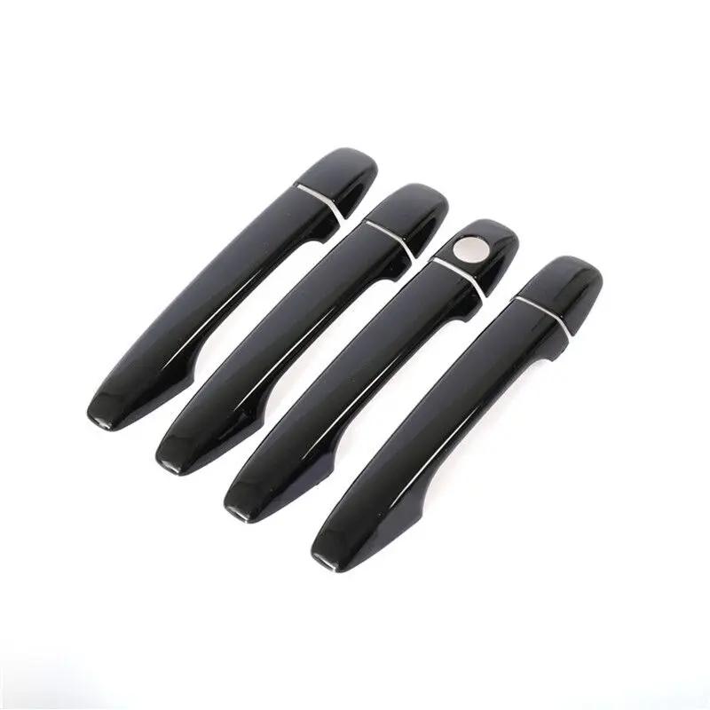 Door Handle Cover For Subaru Forester SJ 2013 2014 2015 2016 2017 2018 Glossy Black Pad Sticker Overlay Styling Accessories