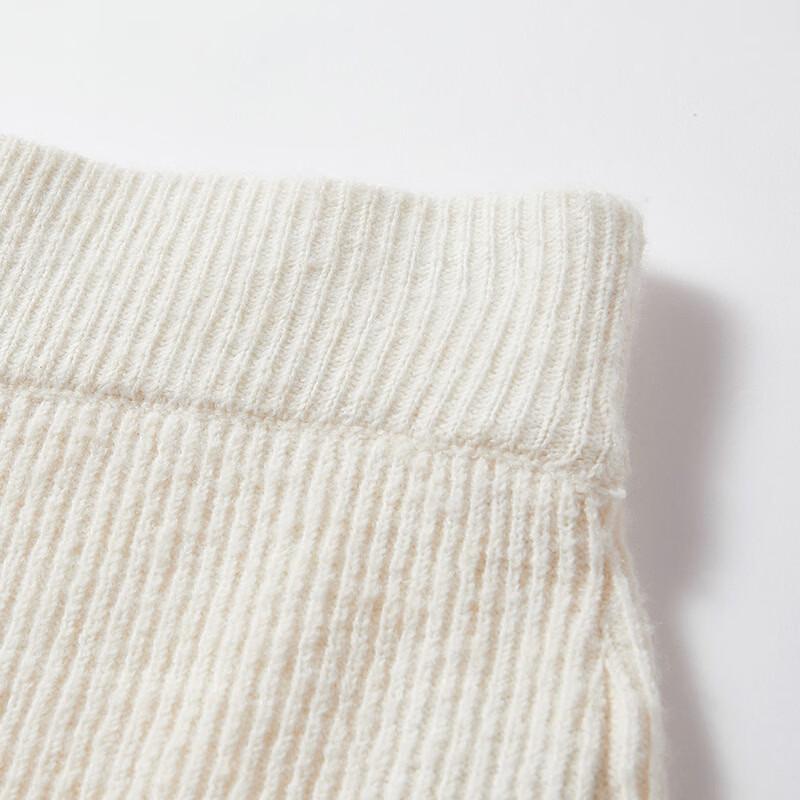 Women's French Style Wool Blend Knitted Sweater & Skirt Set