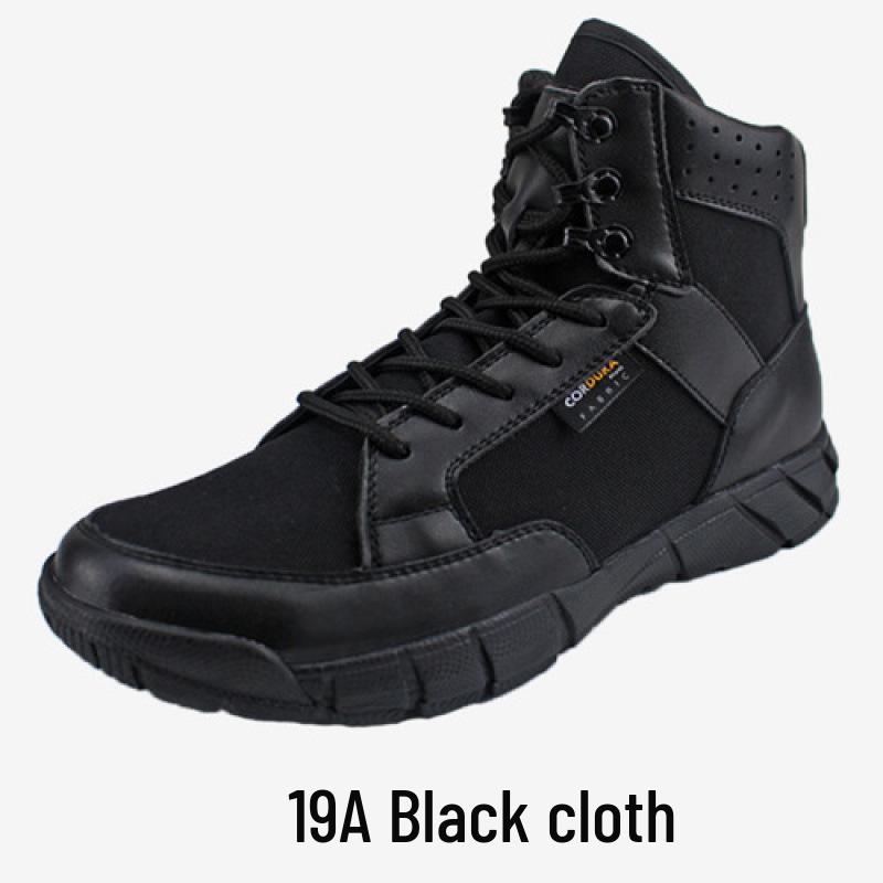 Men's Ultra-Light Tactical Mesh Boots - Breathable, Shock-Absorbing Summer Training and Security Footwear
