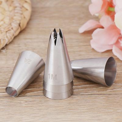 5 PCs Stainless Steel Icing Piping  Pastry Nozzles Cupcake Cream Making Set