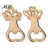 Heavy-duty Bottle Opener Electroplated Crown Shape Jar Opener, Multi Function Smooth Edges Lid for Various Caps