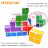 Night Light New Upgrades DIY Stackable LED 3D Puzzles Night Lamp Lights 7 Colors Night Lights Interlocking Induction Nightlights Novelty Tangram
