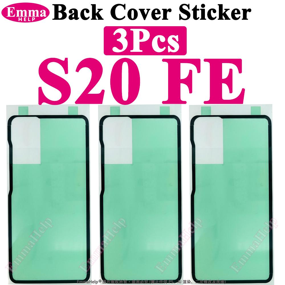 3pcs Waterproof Sticker For Samsung S23 Ultra S21 S22 S24 S25 Plus S26 Rear Back Door Housing Cover Seal Frame Adhesive Glue