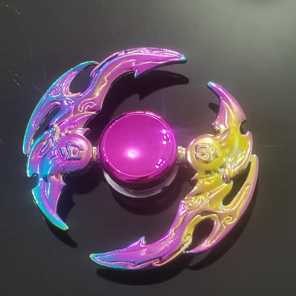 New Style Colorful Alloy Fidget Spinner Gradient Color R188 Mute Bearing Edc Metal Hand Spinner Adult Stress Relief  Fidget Toys