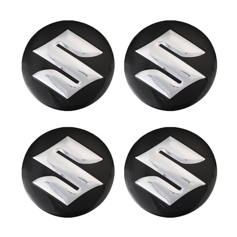 4Pcs Car Emblem Wheel Hub Center Cap Sticker Rim Badge Cover For Suzuki SX4 Swift Jimny Ignis Alto S-cross Vitara Celerio Across