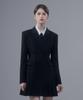 Mausolleum Jenn Pleated Suit Jacket Dress - Black