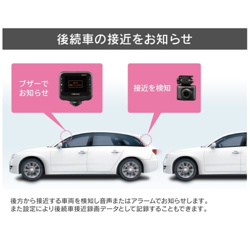 COMTEC car drive recorder with 360 degree omnidirectional + rear camera ZDR037 8 million pixel 360 degree camera omnidirectional recording Rear camera