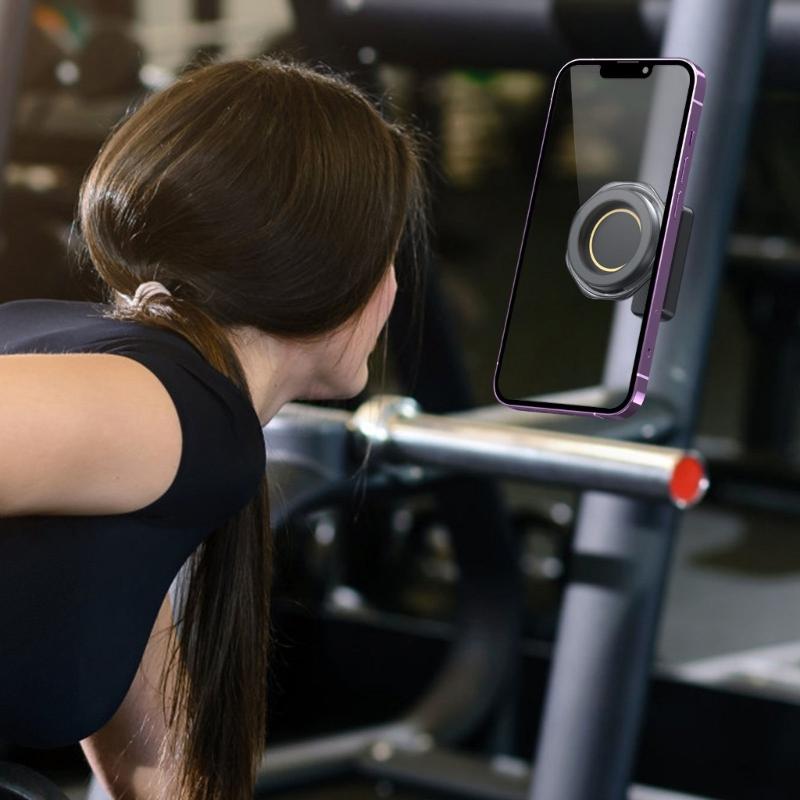 Magnetischer Handyhalter für Fitnessgeräte Einfache Montage Sicherer Halt Bis zu 3 kg Tragfähigkeit Kunststoffkonstruktion