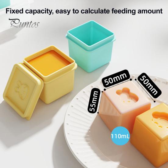 Freezer Safe Silicone Pods Food Grade Molds, Large Capacity 6 Compartments Meal Molds for Babies Prep Containers, Leak-proof Reusable Storage
