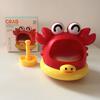 Manual Bubble Machine Sharks And Crab Shape Blowing Bubble Toy Cartoon Bathtub Soap Machine