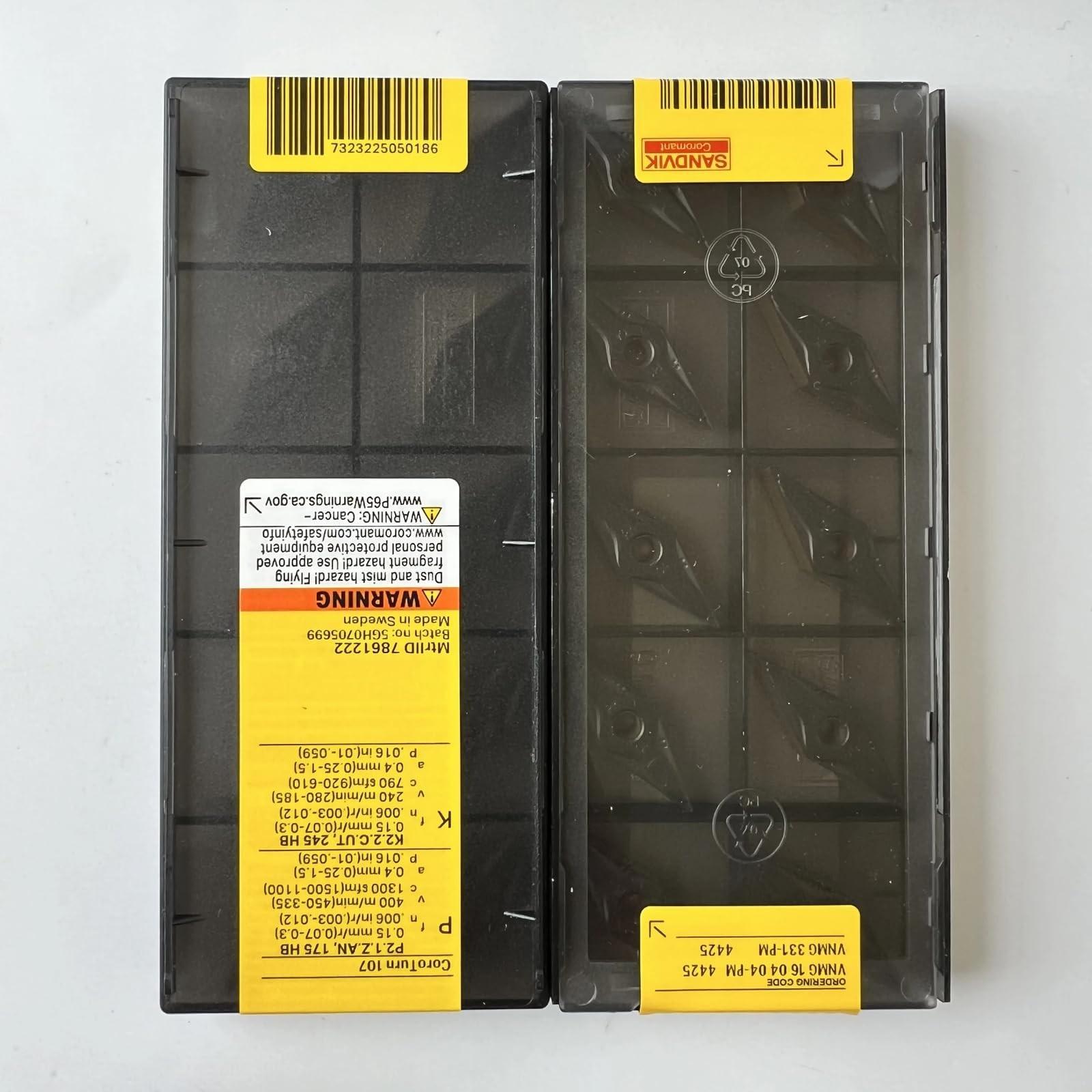 

Original Sandvik / VNMG160404-PM 4425 / CNC lathe carbide blade 10 Pcs