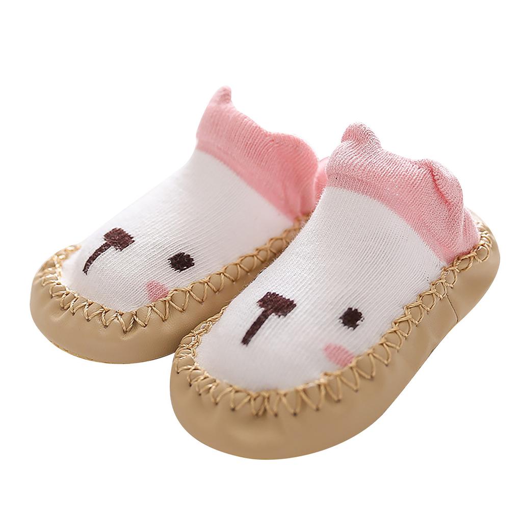 Newborn Baby Cartoon Newborn Baby Girls Boys Anti-Slip Socks Slipper Shoes Boots