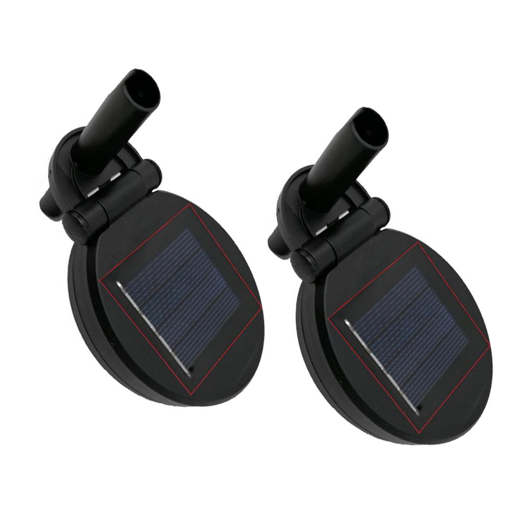 2Pcs Solar Panel LED Floor Replacement Tops Outdoor Light Accessories Spare Parts Pathway Home Hanging DIY Decor