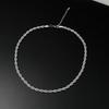 Trendy Titanium Steel Twist Chain Hip Hop Necklace - Men's European & American Street Style Versatile Clavicle Accessory