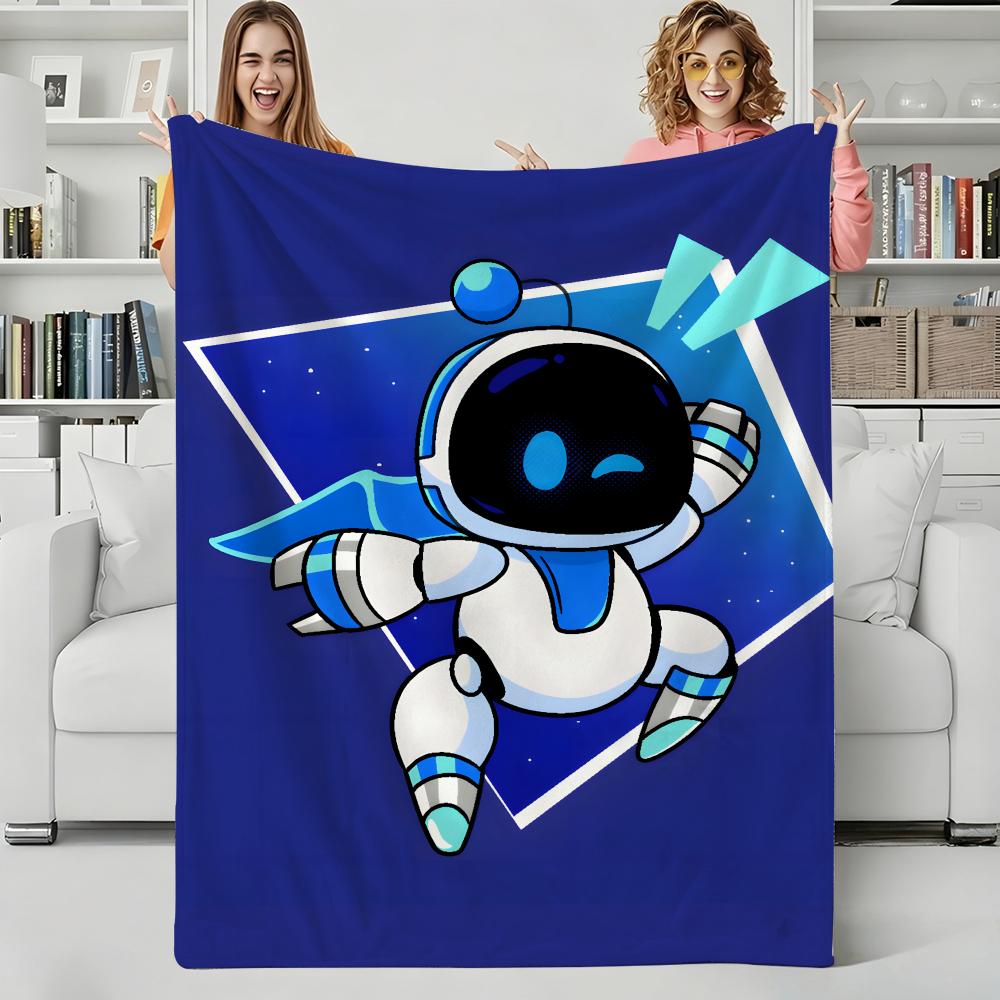 Spielzeug C-cute Roboter Werfen Flanelldecke Perfekt für Sofa Büro Bett Reise Schlafen Lesen Entspannen Camping Ganzjahresgebrauch