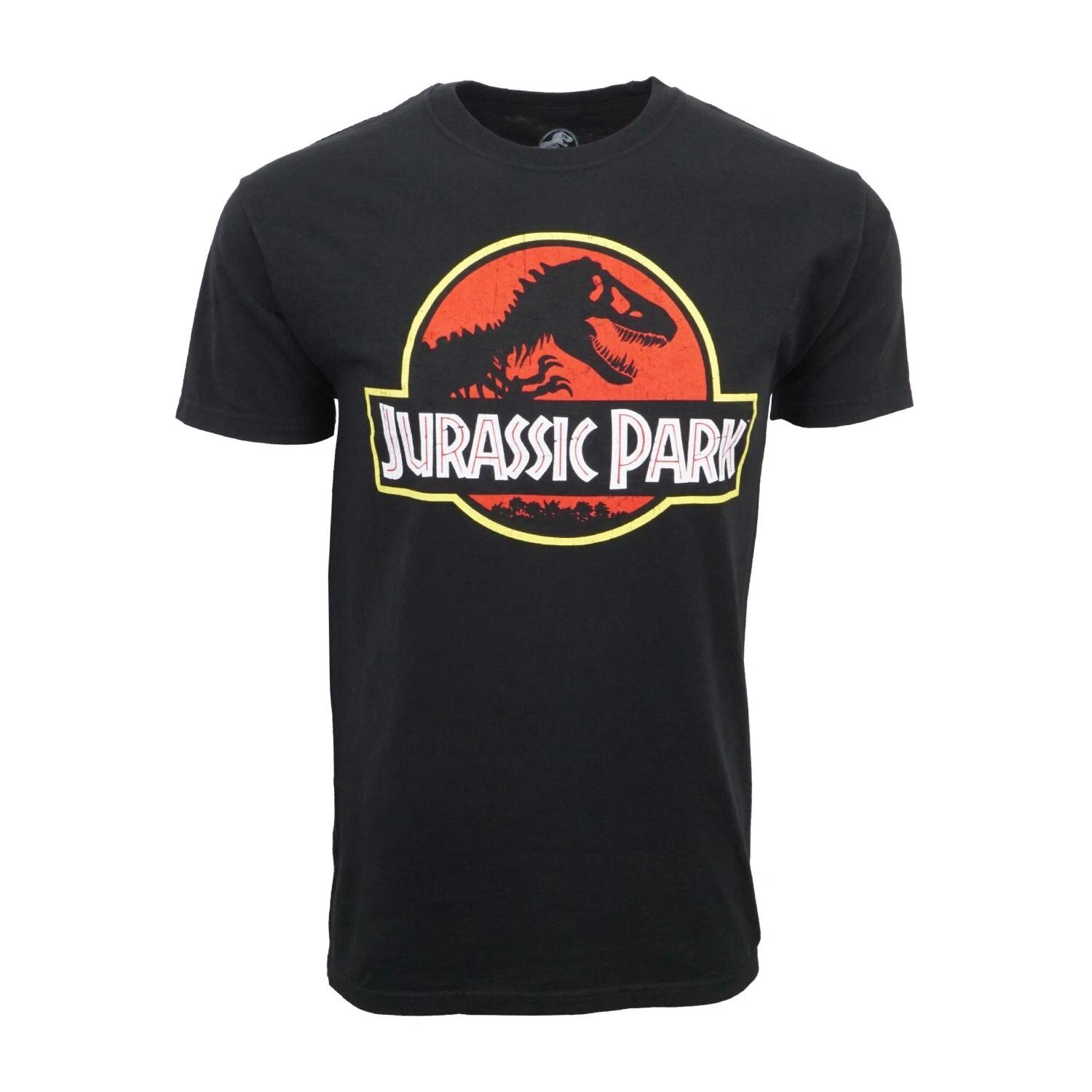 Unisex Adult Casual Movie Jurassic Park Movie Logo T shirt T-Shirt XL