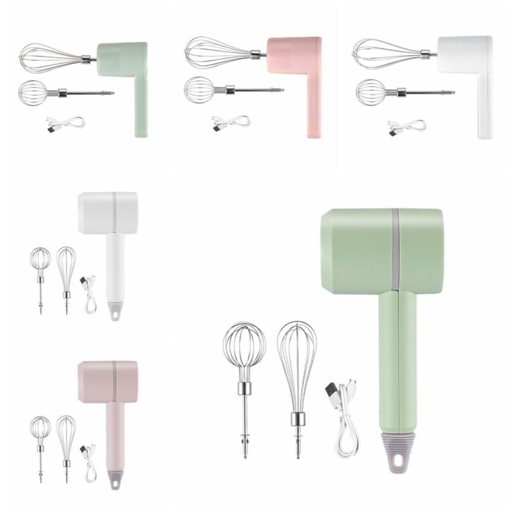 Portable Electric Hand Mixer Adjustable Gears Mini Egg Beater Electric Eggbeater  Kitchen Gadget