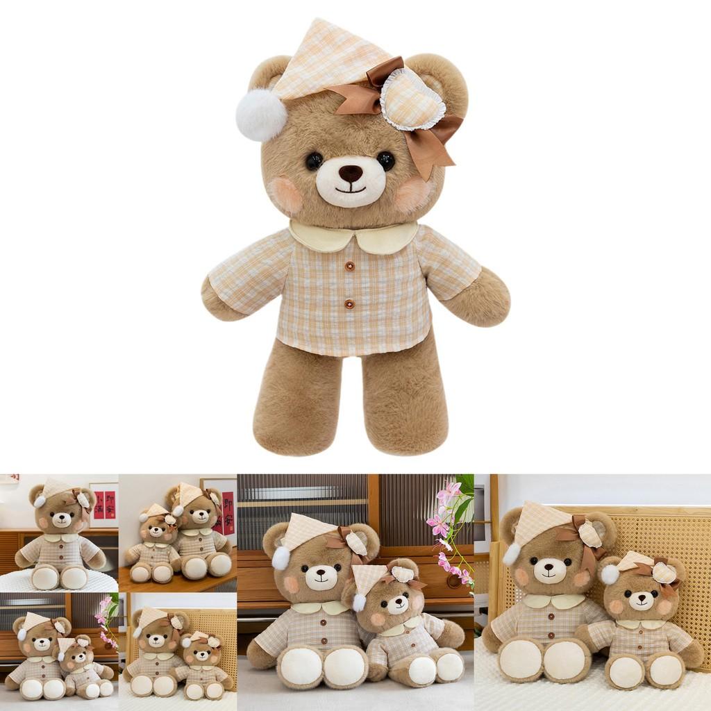 Cute Pajamas And Hats Teddy Bears Plush Toys Doll Children Toy For Childrens Gift