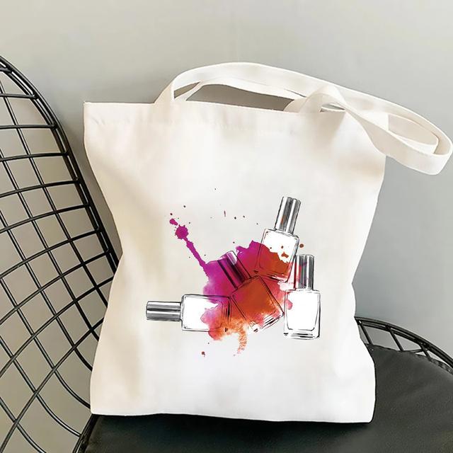 I Do Nail What Is Your Superpower Print Shopper Bag Women Harajuku Book Bag Fashion Large Foldable Shopping Bags Female Tote Bag