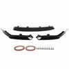 3Pcs Set Front Bumper Lip Splitter Antiscratch Glossy Black Replacement for Accord 10th Gen 2018‑2020