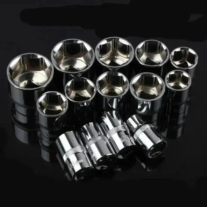 12pcs Wrench Ratchet Socket Adapter 1/2 Drill Bit With Winding Rod Set Hardware Tool Accessories Household Maintenance Supplies
