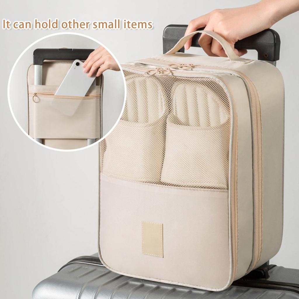 Travel Shoe Organiser Three Tier Shoe Bag Portable Handheld Storage Bag Travel Shoe Bag Portable Large Shoe Bag