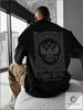 T-Shirt Oversized T-Shirt with Carpet and Coat of Arms Print