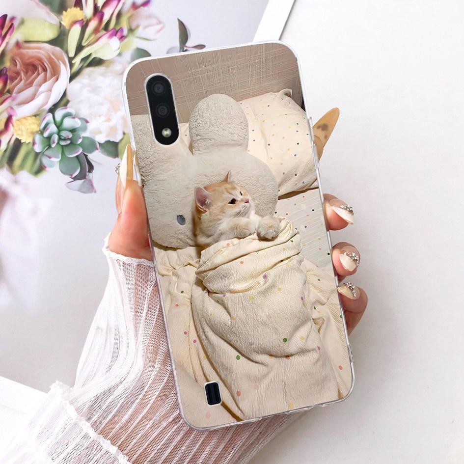 For Cover Smasung Galaxy A01 Case M01 SM-A015F Funda Fashion Dragon Cartoon Soft Slim Silicone Bumper For Samsung A01 Core Coque
