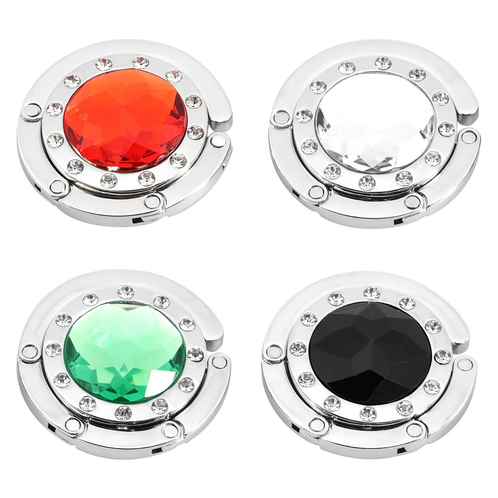 4/8 Stück Faltbarer Taschenaufhänger Ständer Tragbarer Legierungs-Handtaschen-Tischhaken Rutschfest Mehrzweck Geldbörsen-Schlüsselhalter für Aufbewahrungszubehör