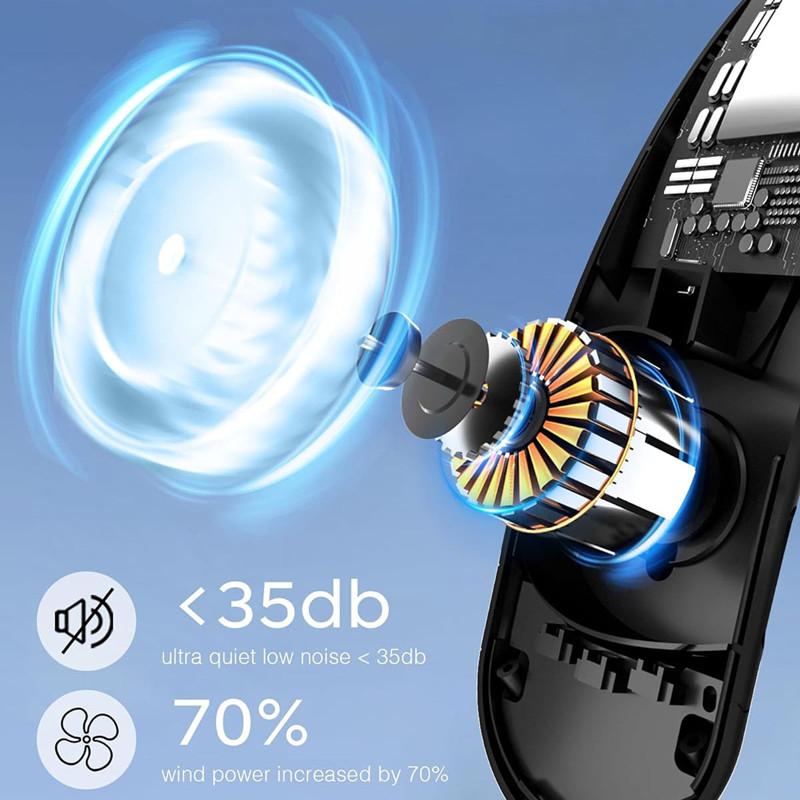 New Rechargeable Household Hands Free Wearable Refrigeration Outdoor Sports Turbo Lazy Neck Fan