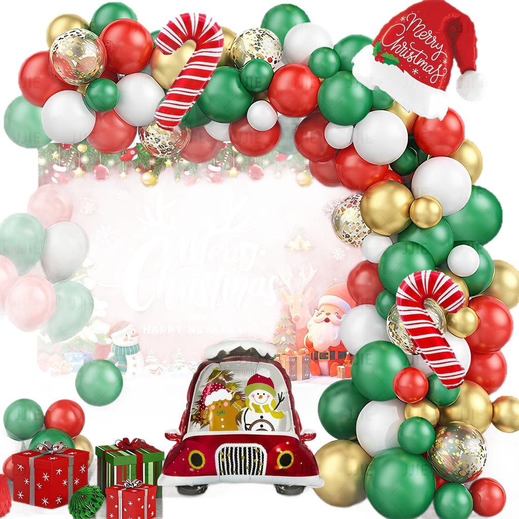 Xiyin Tiktok Temu Christmas Balloon Set Cane Elk Ornament Party