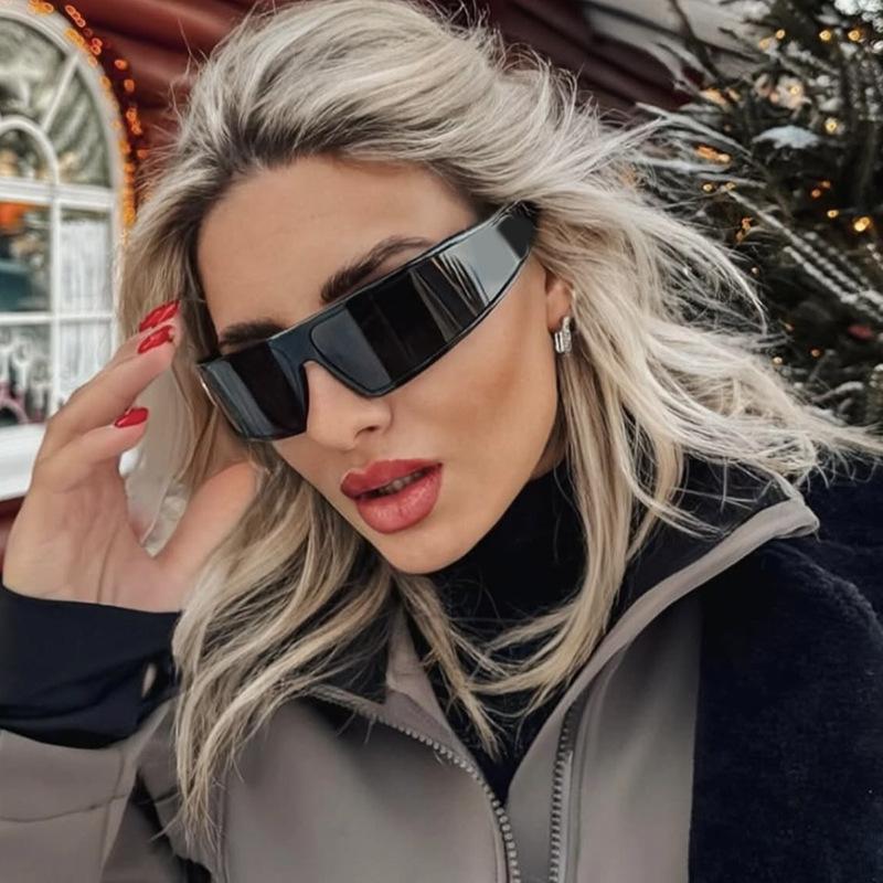 Non-polarized Fashion Square Headband 2-in-1 Sunglasses Women Men Outdoor Sport Eyeglasses