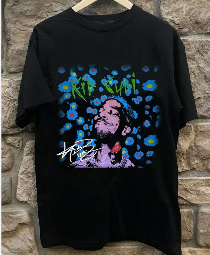 Camiseta Unissex Rara Kid Cudi Hip Hop Presente Para Fã Preta P-2345XL