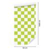 Checkerboard Wallpaper Lime and White for Living Room and Bedroom 50x1000