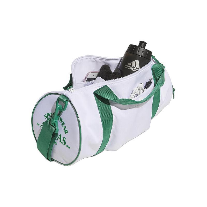 New Adidas Polyester Small Bucket Bag Shoulder Bag Crossbody Bag Handbag Women's Green & White JF1087