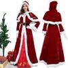 Elegant Deluxe Mrs. Santa Costume For Adults In Luxurious Soft Corduroy Fabric
