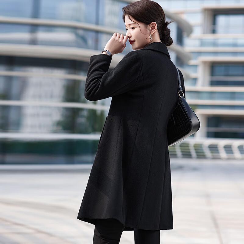 Unisex Double-Breasted Wool Blend Professional Overcoat