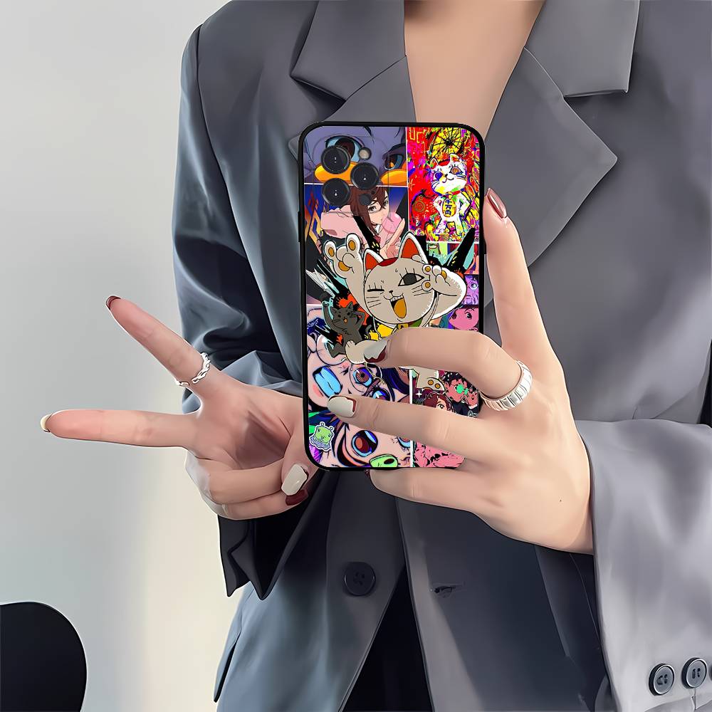 Hot Anime Dandadan Phone Case For IPhone 17 16 15 Plus X 14 11 12 13 Mini Pro Max Mobile Case