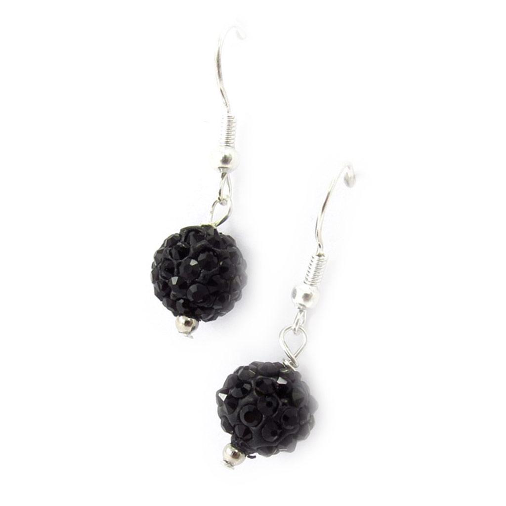 Les Trésors De Lily [K3241] - Black 'Sissi' Designer Earrings