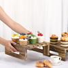 Vintage Cake Rack Solid Wood Serving Stand Dim Sum Rack Cupcake Display Riser  Birthday