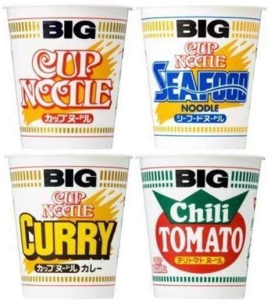 

Nissin Cup Noodles БИГ 4 по 3 штуки каждый 12 (большой) типы, (всего штук)