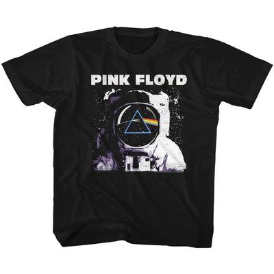 Kids Pink Floyd Dark Side of the Moon Astronaut Black Music Band Shirt