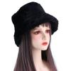 Sweet Ladies Winter Soft Outdoor Warmer Faux Fur Rabbit Warm Hat Fishing Cap Bucket Hat