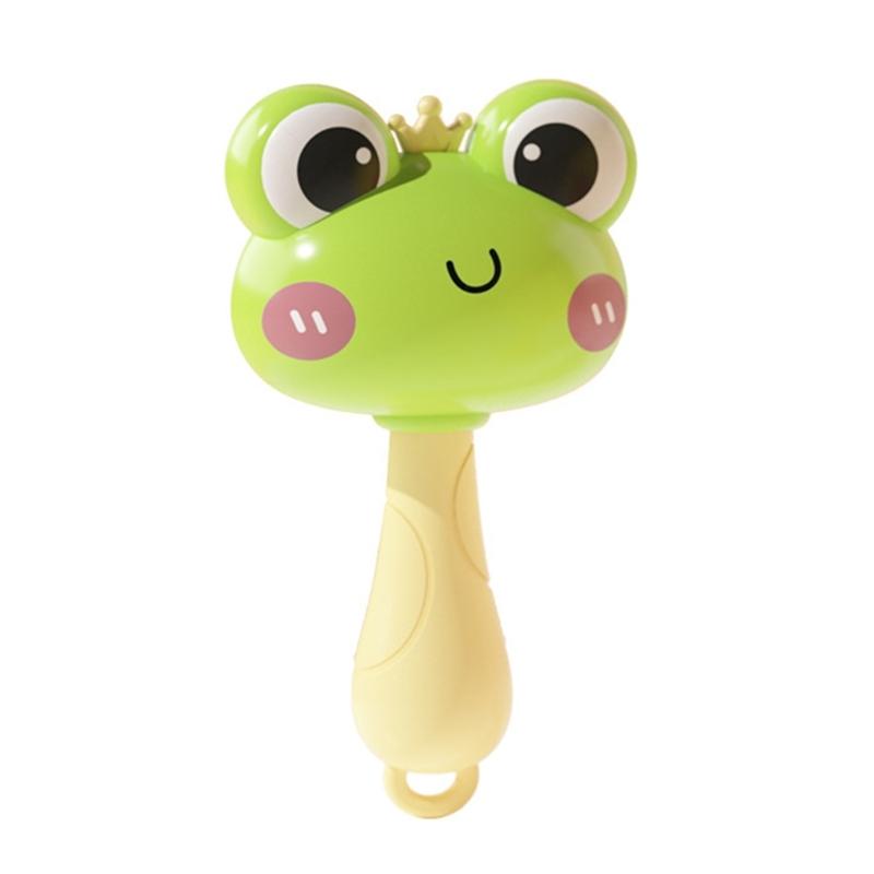 Handheld Shaker Toy for Infant Cartoon Duck Shape Newborns Gift Fun Activity Baby Shaker for 0-12 Month Baby Sensory Toy